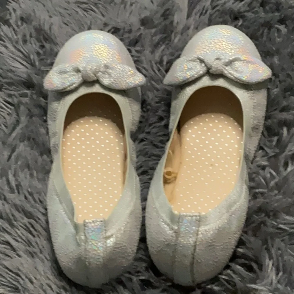Nordstrom Rack Kids Remma Shimmer Ballet Flats NEW!